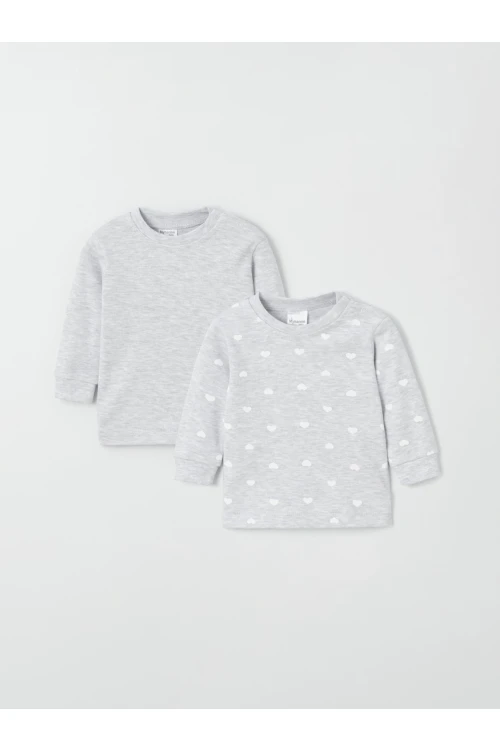 Kalp Desenli 2li Body 9705