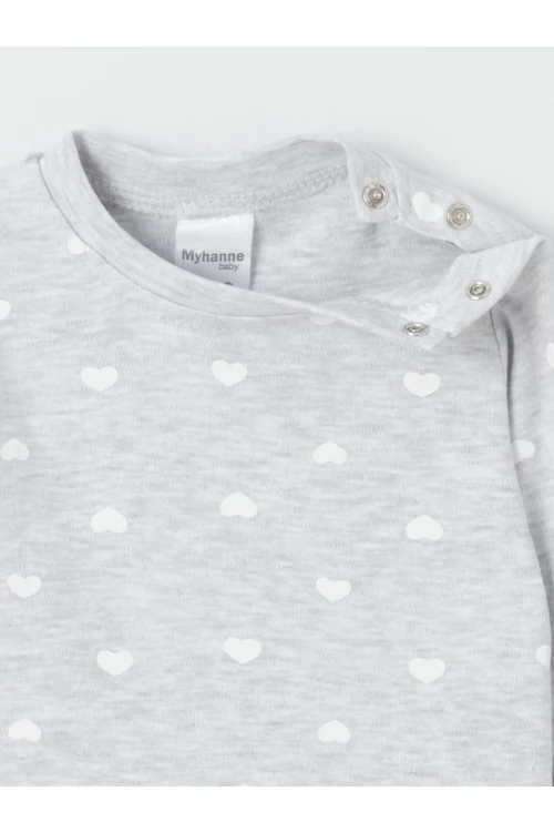 Kalp Desenli 2li Body 9705