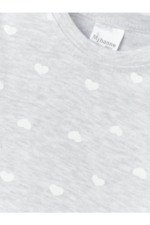 Kalp Desenli 2li Body 9705