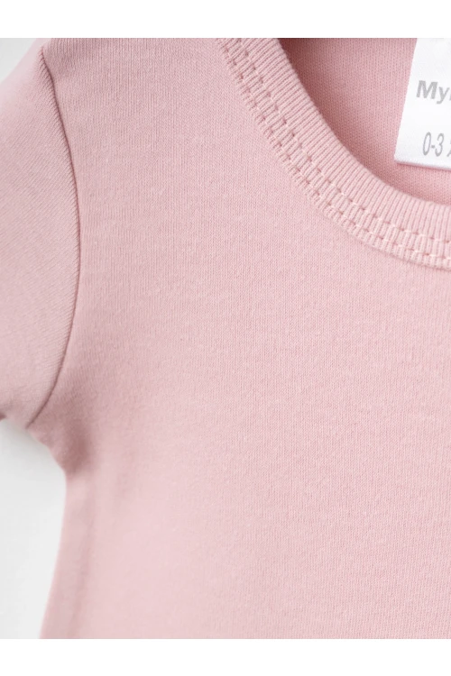 Kalp Desenli 2li Yarım Kol Çıtçıtlı Body 9678