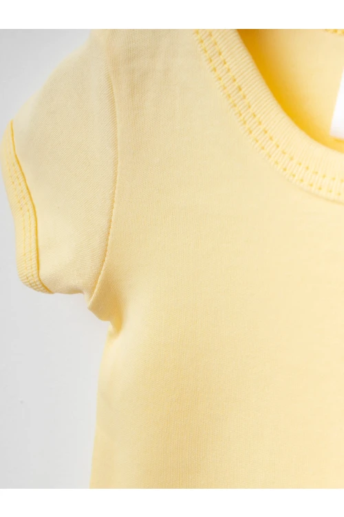 Karışık Desenli 2li Yarım Kol Çıtçıtlı Body 9660