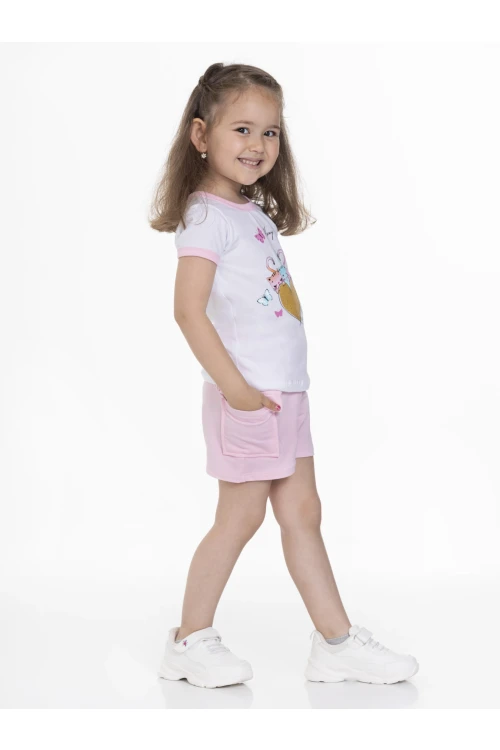 Kedi Baskılı Şortlu Takım 63116