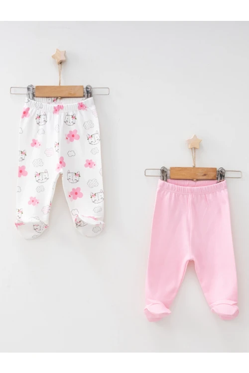 Kedi Desenli 2li Patikli Alt 7299