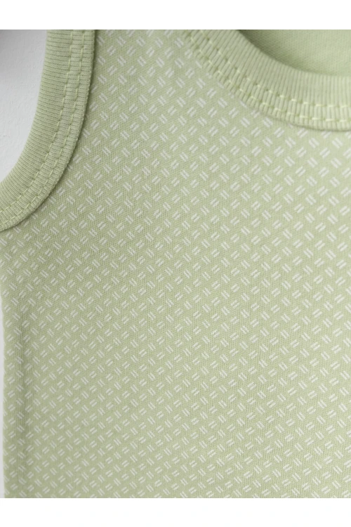 Kırık Çizgi Desenli 2li Askılı Çıtçıtlı Body 9670