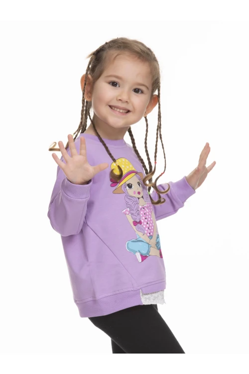 Kız Baskılı Fistolu Sweat 6902