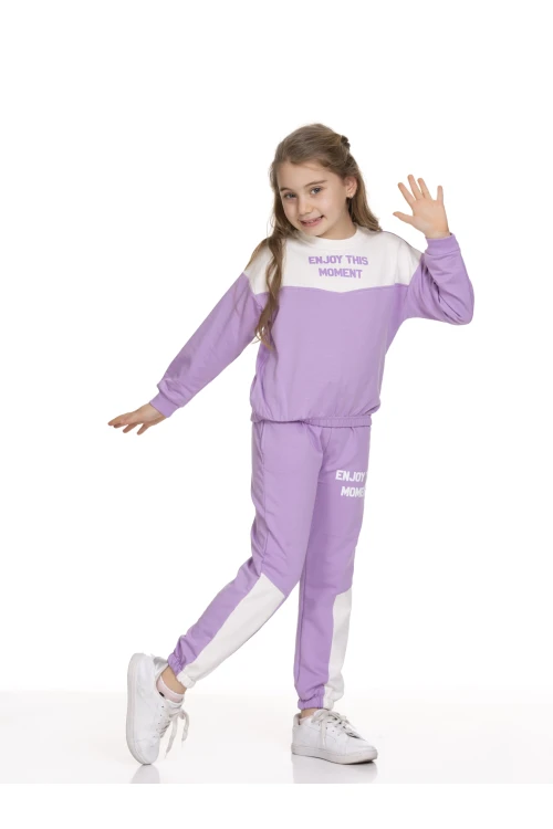 Kız Çocuk Bisiklet Yakalı Eşofman Takım 51509