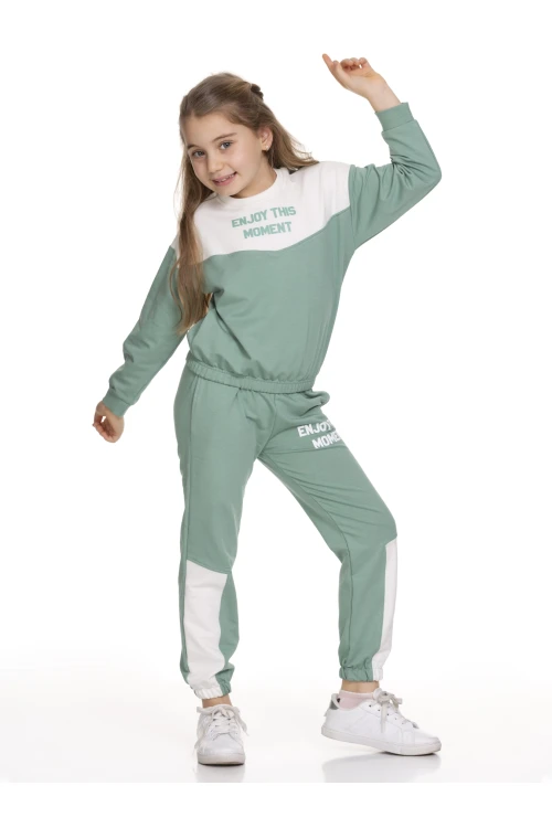 Kız Çocuk Bisiklet Yakalı Eşofman Takım 51509