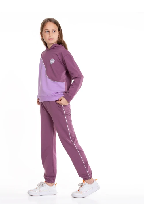 Kız Çocuk Biyeli Eşofman Takımı 54506