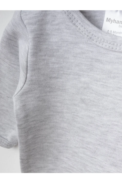 Kuş Desenli 2li Uzun Kol Çıtçıtlı Body 9653