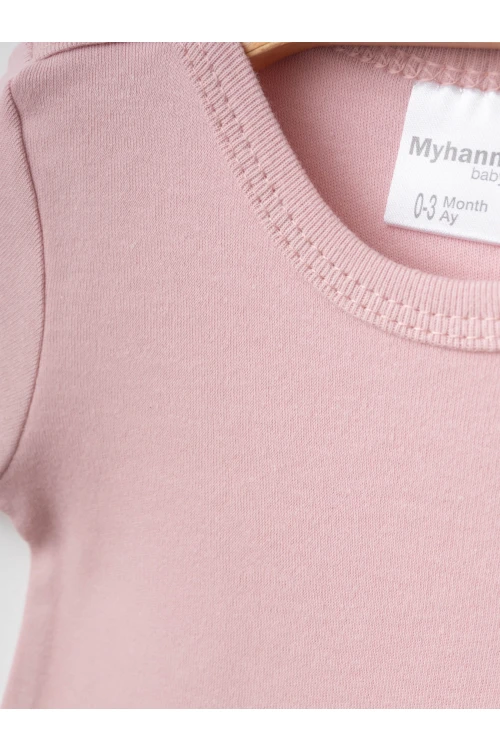 Kuzu Desenli Yarım Kol 2li Çıtçıtlı Body 9675