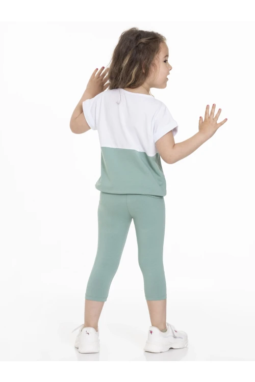 Love Baskılı Garnili Taytlı Takım 63110