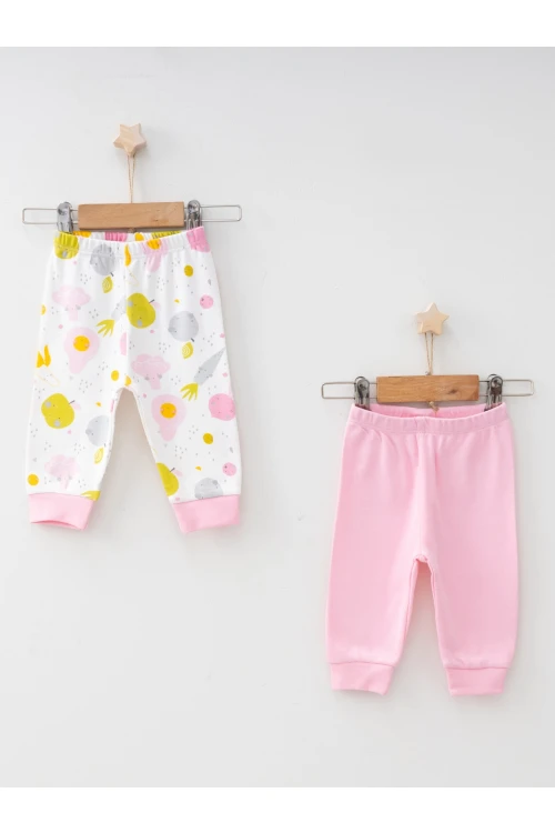 Meyve Sebze Desenli 2li Tek Alt 7302