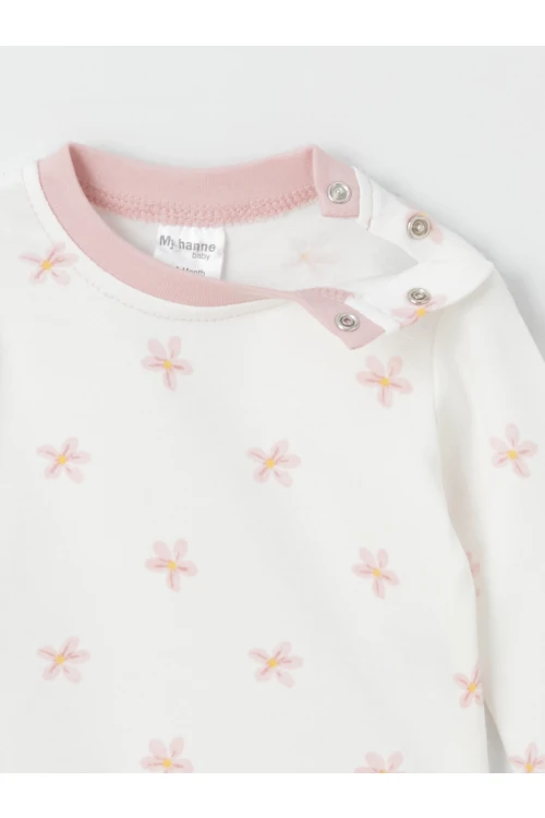 Papatya Desenli 2Li Body 9707