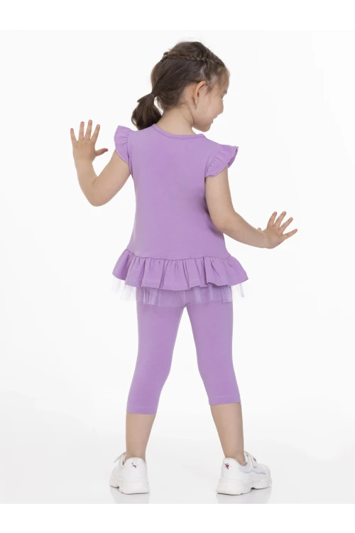 Şemsiyeli Kız Baskılı Takım 63113