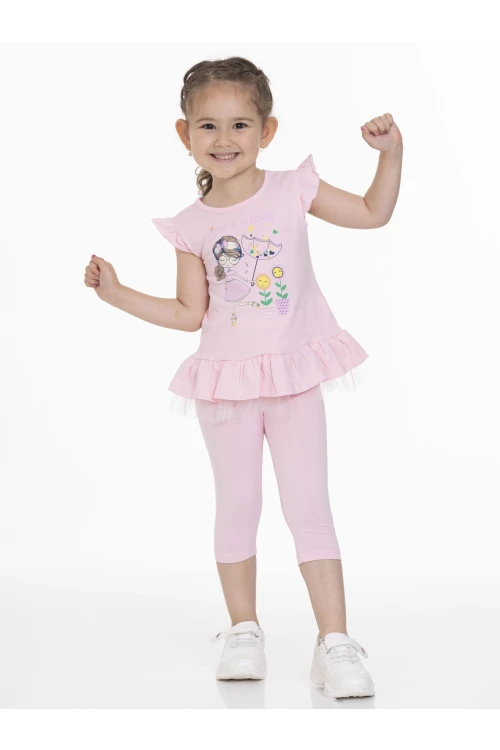 Şemsiyeli Kız Baskılı Takım 63113