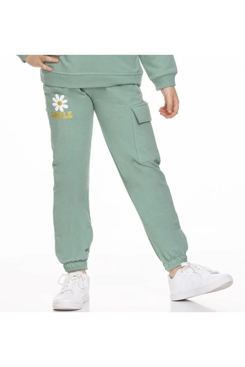 Smile Baskılı Kargo Cepli Eşofman Altı 54937