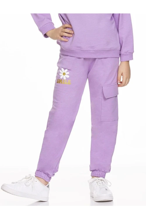 Smile Baskılı Kargo Cepli Eşofman Altı 54937