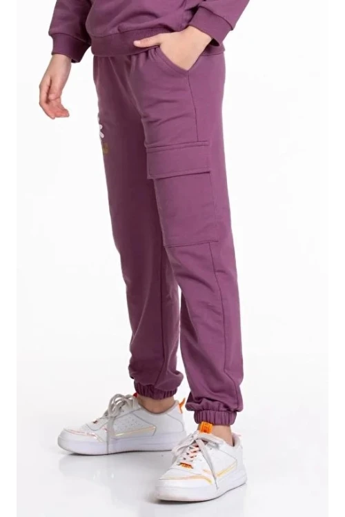 Smile Baskılı Kargo Cepli Eşofman Altı 54937