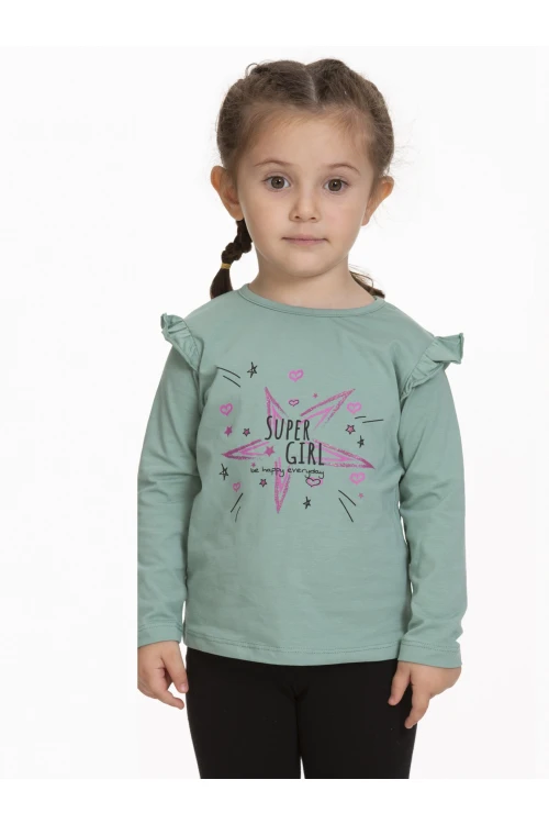 Super Girl Baskılı Sweat 54356