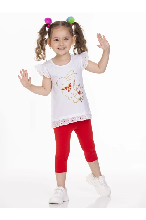 Tavşan Baskılı Taytlı Takım 63117