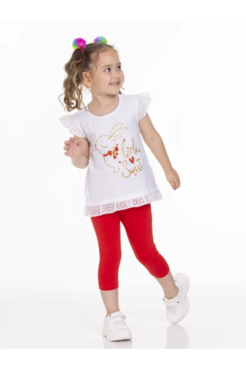 Tavşan Baskılı Taytlı Takım 63117