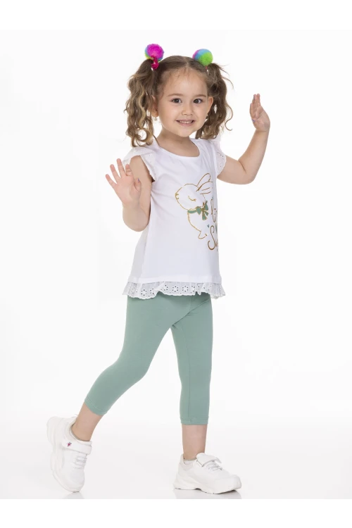 Tavşan Baskılı Taytlı Takım 63117