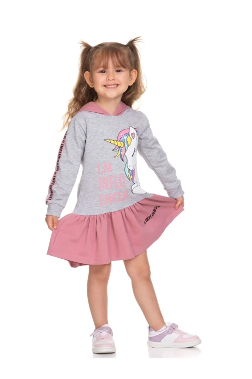 Unicorn Baskılı Elbise 51304