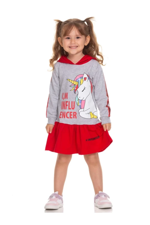 Unicorn Baskılı Elbise 51304