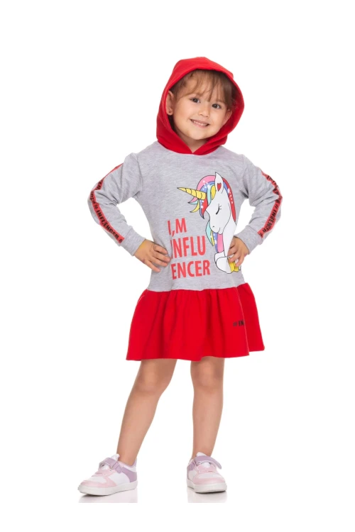 Unicorn Baskılı Elbise 51304