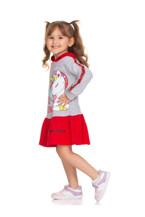 Unicorn Baskılı Elbise 51304