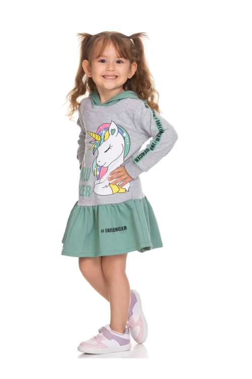 Unicorn Baskılı Elbise 51304