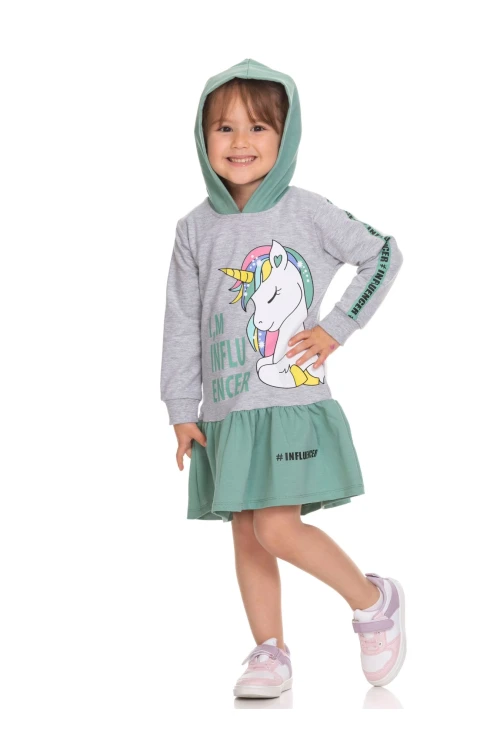 Unicorn Baskılı Elbise 51304