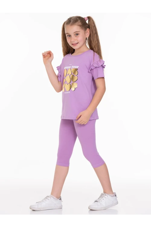 Varak Kalp Baskılı Taytlı Takım 63607