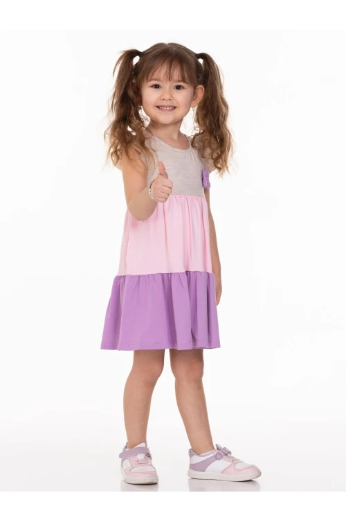 Yakası Fiyonklu Elbise 63502