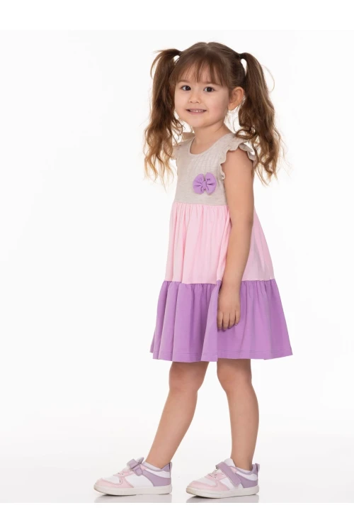 Yakası Fiyonklu Elbise 63502