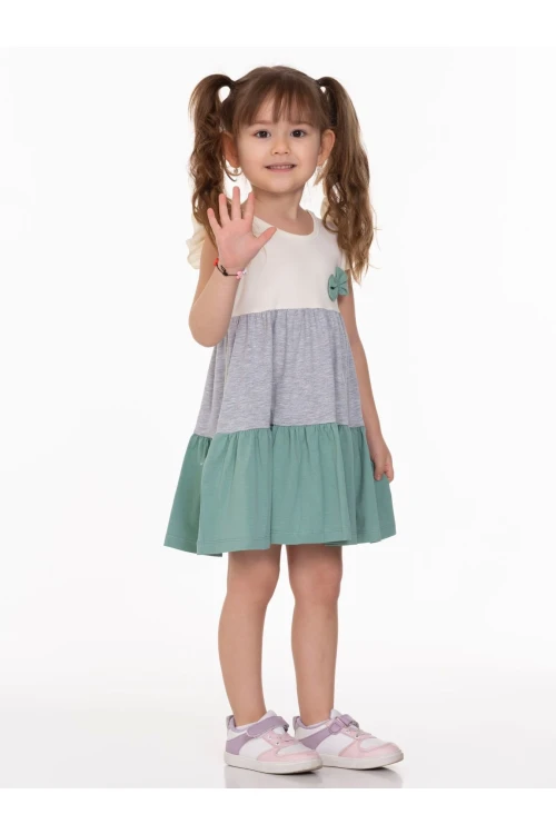 Yakası Fiyonklu Elbise 63502