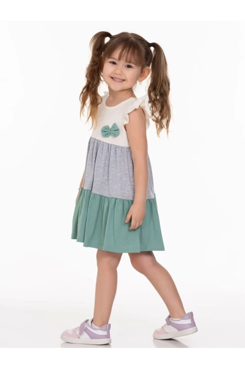 Yakası Fiyonklu Elbise 63502