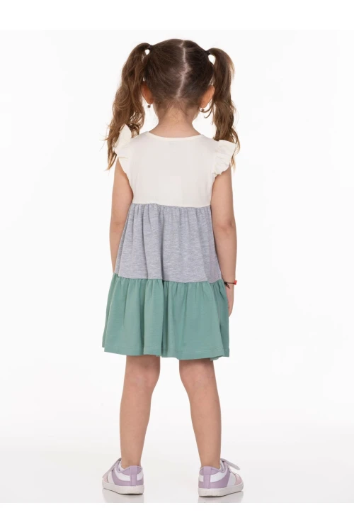 Yakası Fiyonklu Elbise 63502