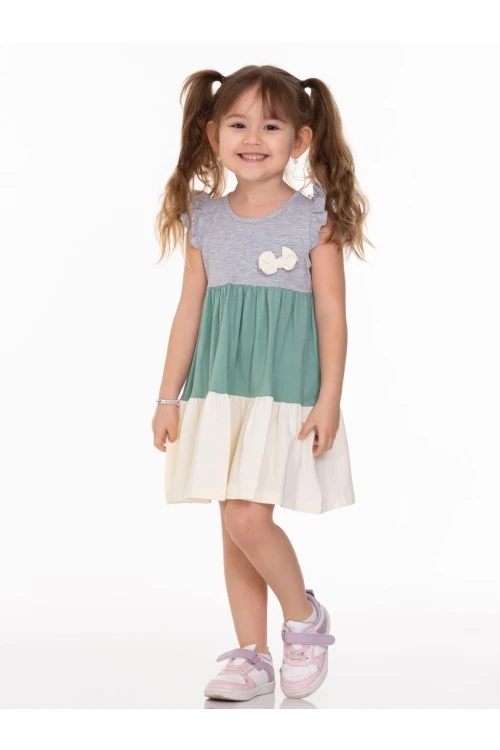 Yakası Fiyonklu Elbise 63502