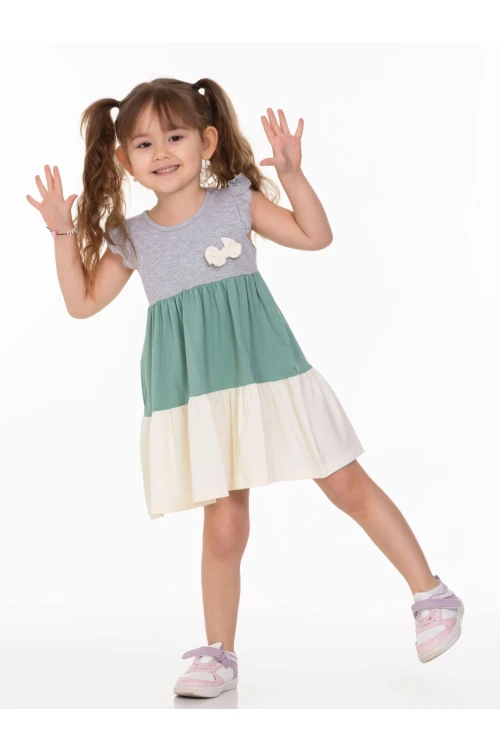 Yakası Fiyonklu Elbise 63502