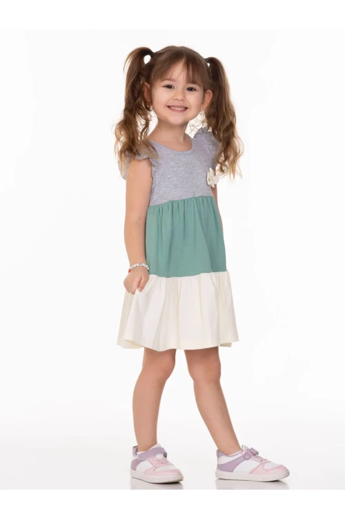 Yakası Fiyonklu Elbise 63502