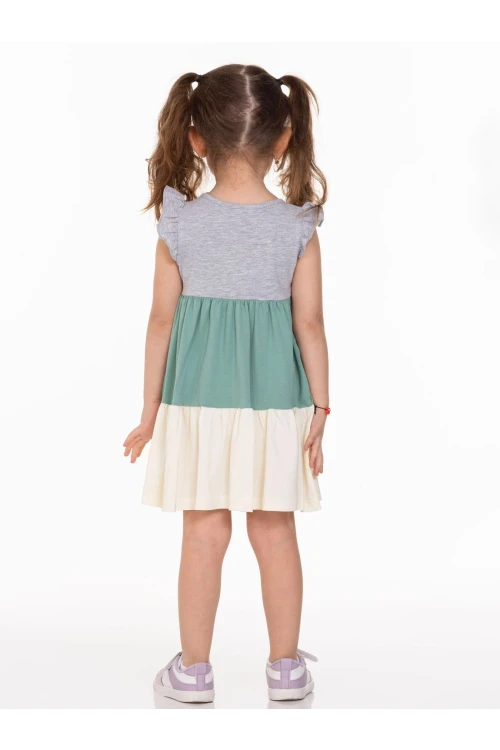 Yakası Fiyonklu Elbise 63502