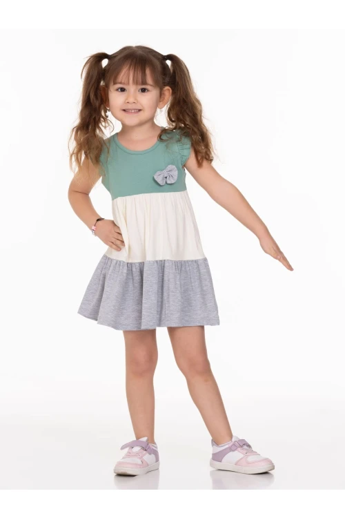 Yakası Fiyonklu Elbise 63502