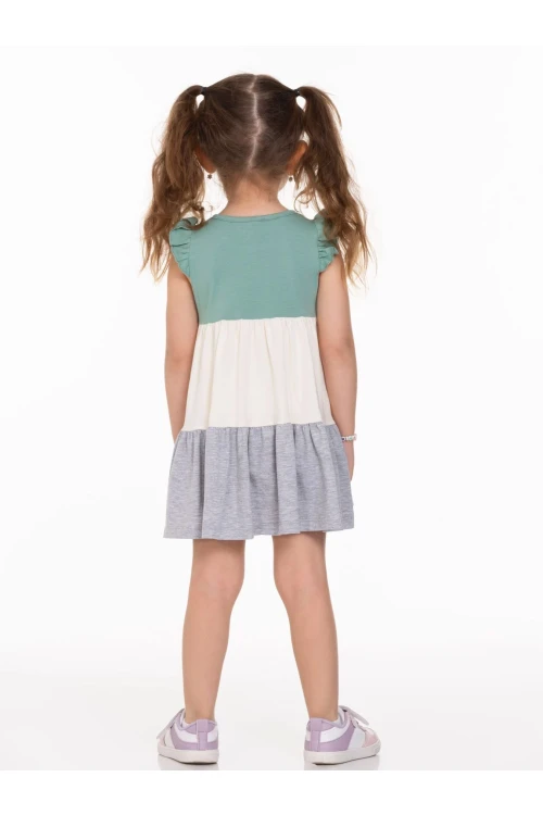 Yakası Fiyonklu Elbise 63502