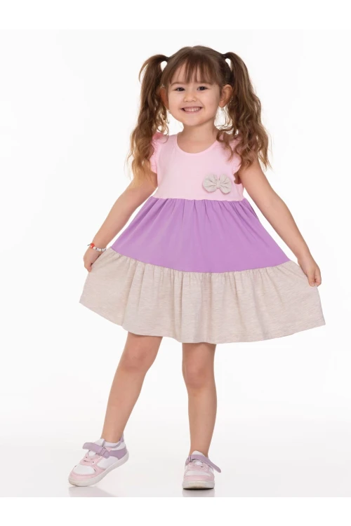 Yakası Fiyonklu Elbise 63502