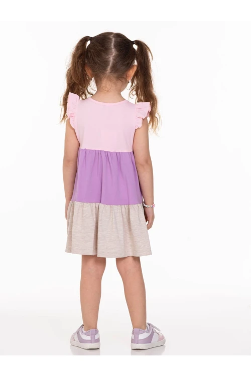 Yakası Fiyonklu Elbise 63502