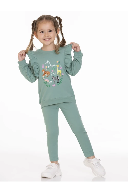 Zürafa Baskılı Fırfırlı Takım 54303