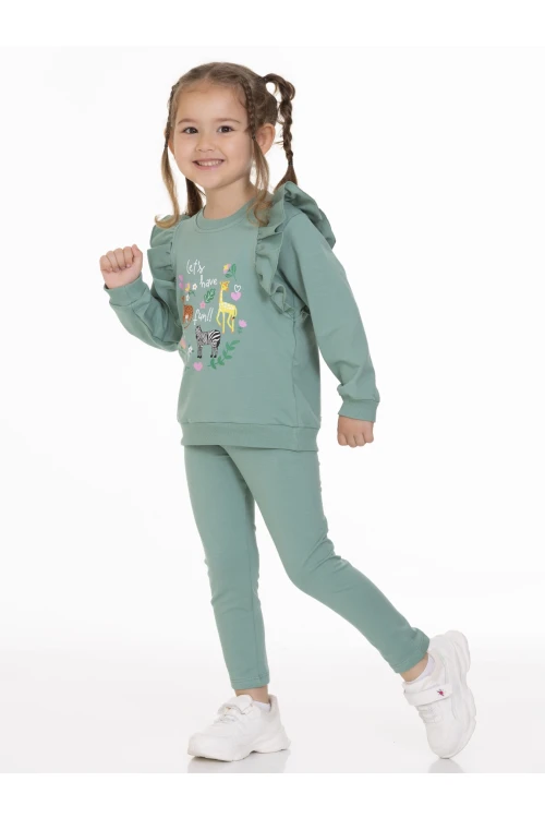 Zürafa Baskılı Fırfırlı Takım 54303