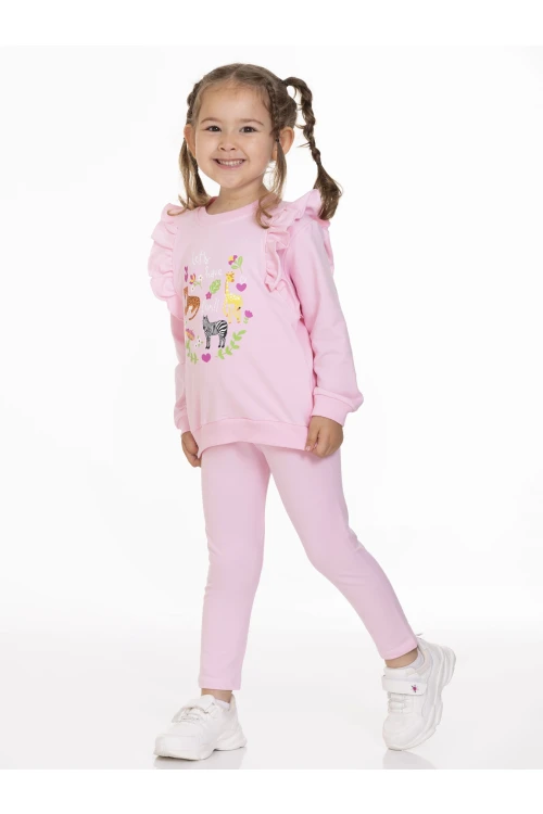 Zürafa Baskılı Fırfırlı Takım 54303