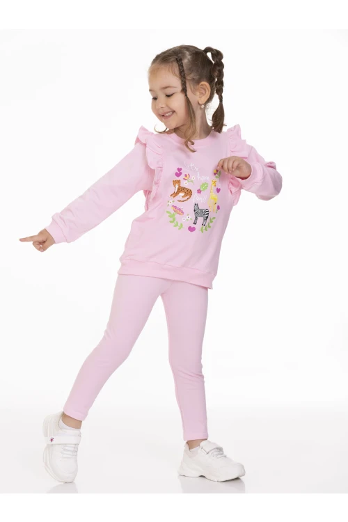 Zürafa Baskılı Fırfırlı Takım 54303